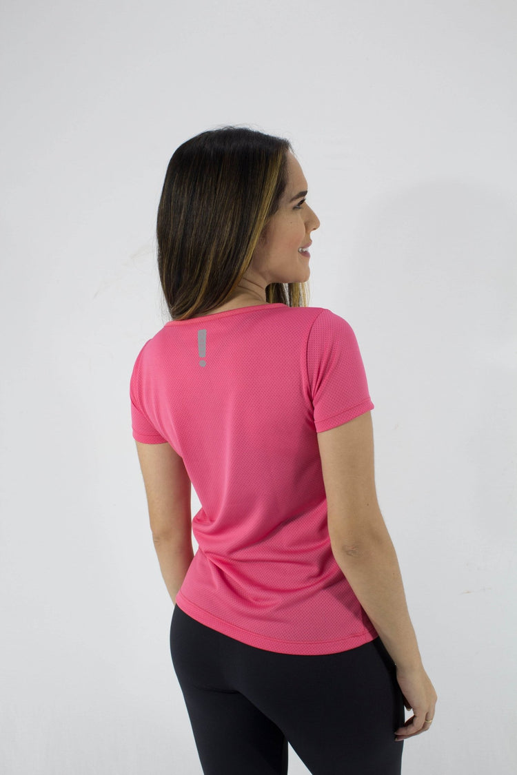 Tecido AeroDry Waw com microfuros – ideal para camisetas esportivas femininas, leve e respirável, 100% poliéster
